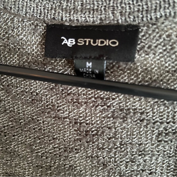 Size Medium. Gray Sweater Cardigan. - Picture 2 of 4